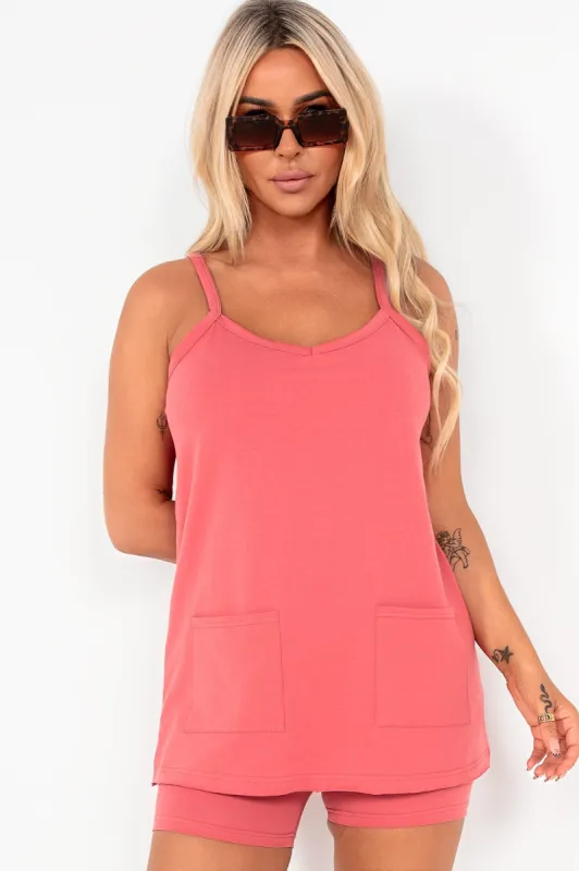 Isla Rust Loungewear Set sold by Va Va Voom