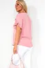 Sandra Dusty Pink Frill Sleeve Top sold by Va Va Voom