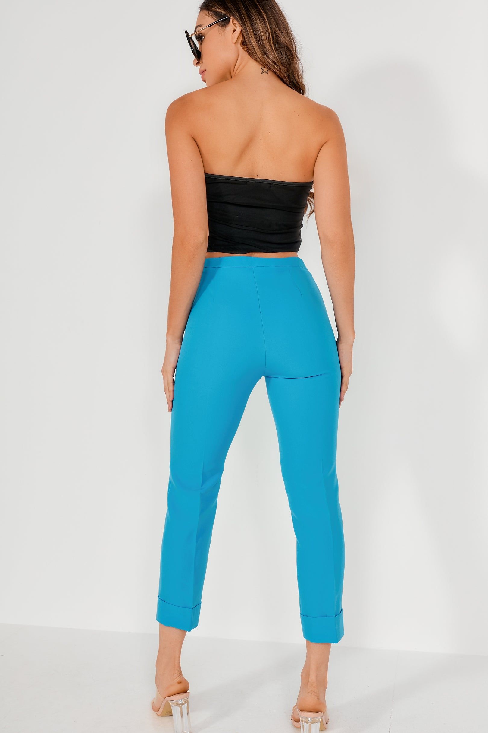 Tammy Blue Straight Leg Trousers sold by Va Va Voom product image thumbnail 2