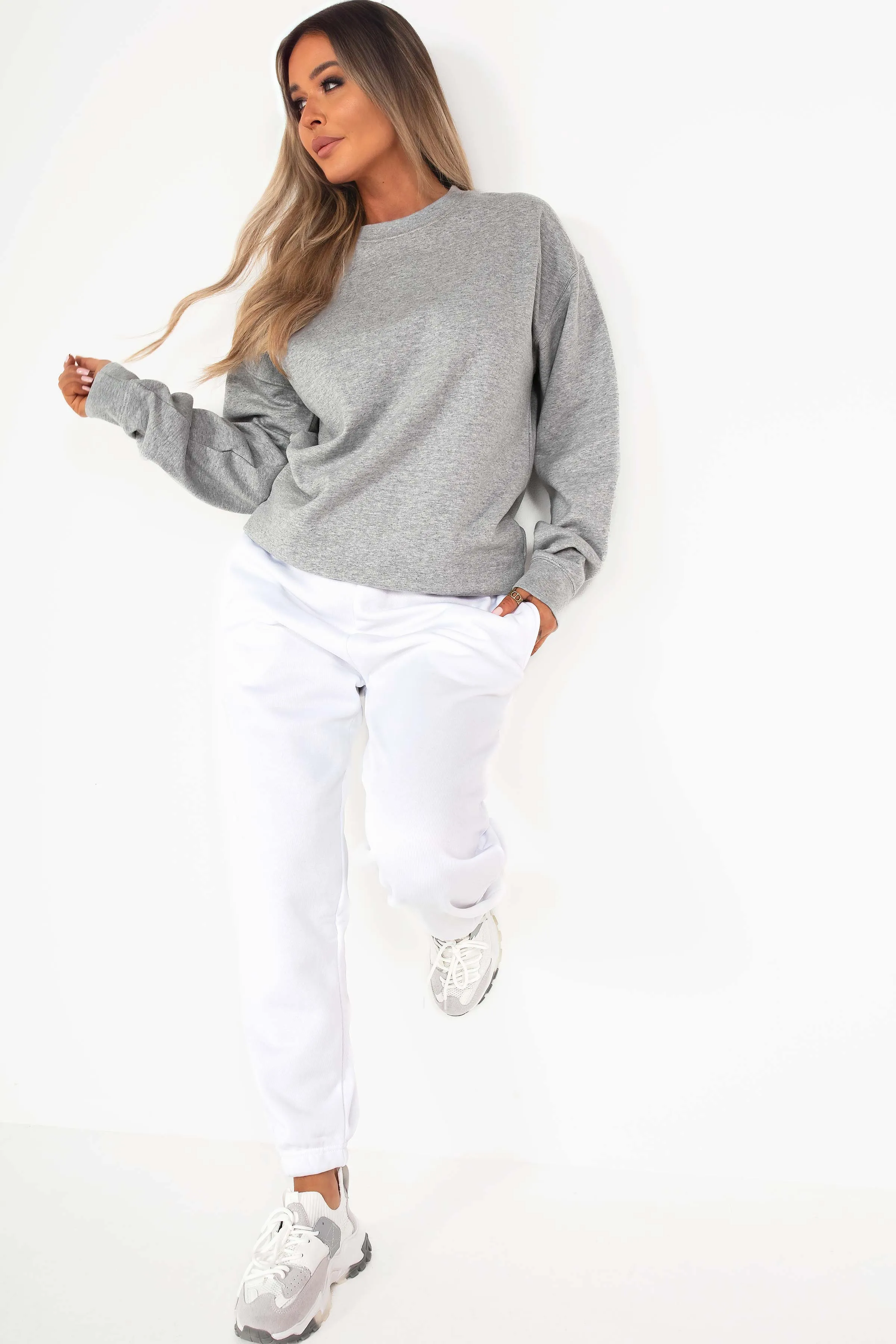 Neesha Grey Oversized Sweatshirt sold by Va Va Voom product image thumbnail 3