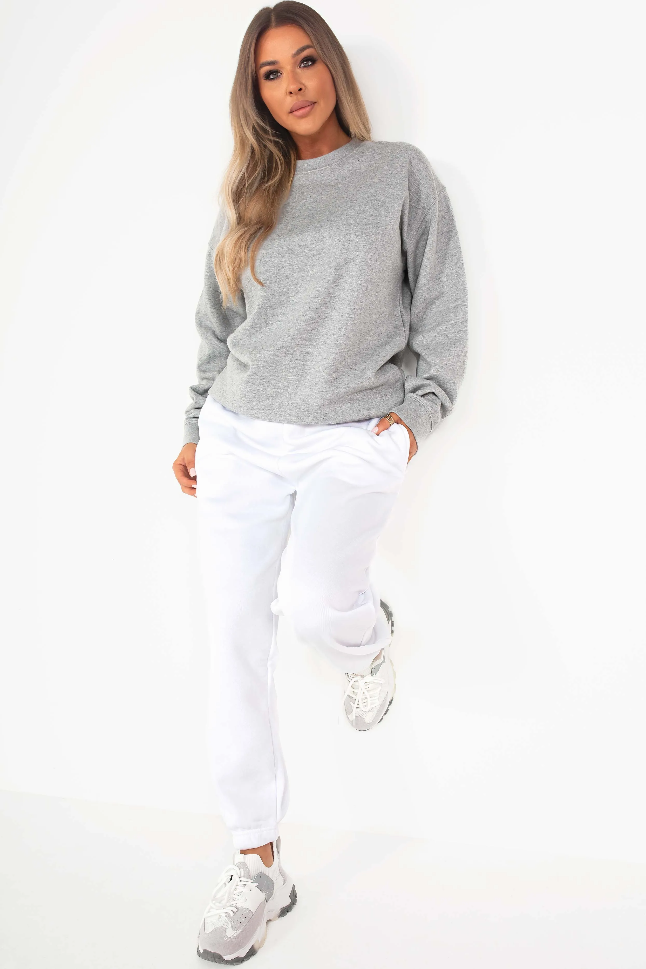 Neesha Grey Oversized Sweatshirt sold by Va Va Voom product image thumbnail 4