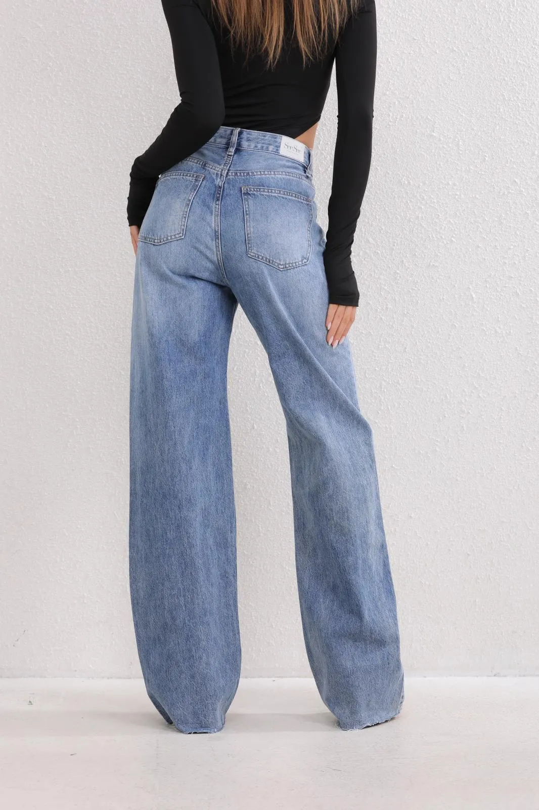 Lena Blue Wide Leg Jeans sold by Va Va Voom product image thumbnail 2