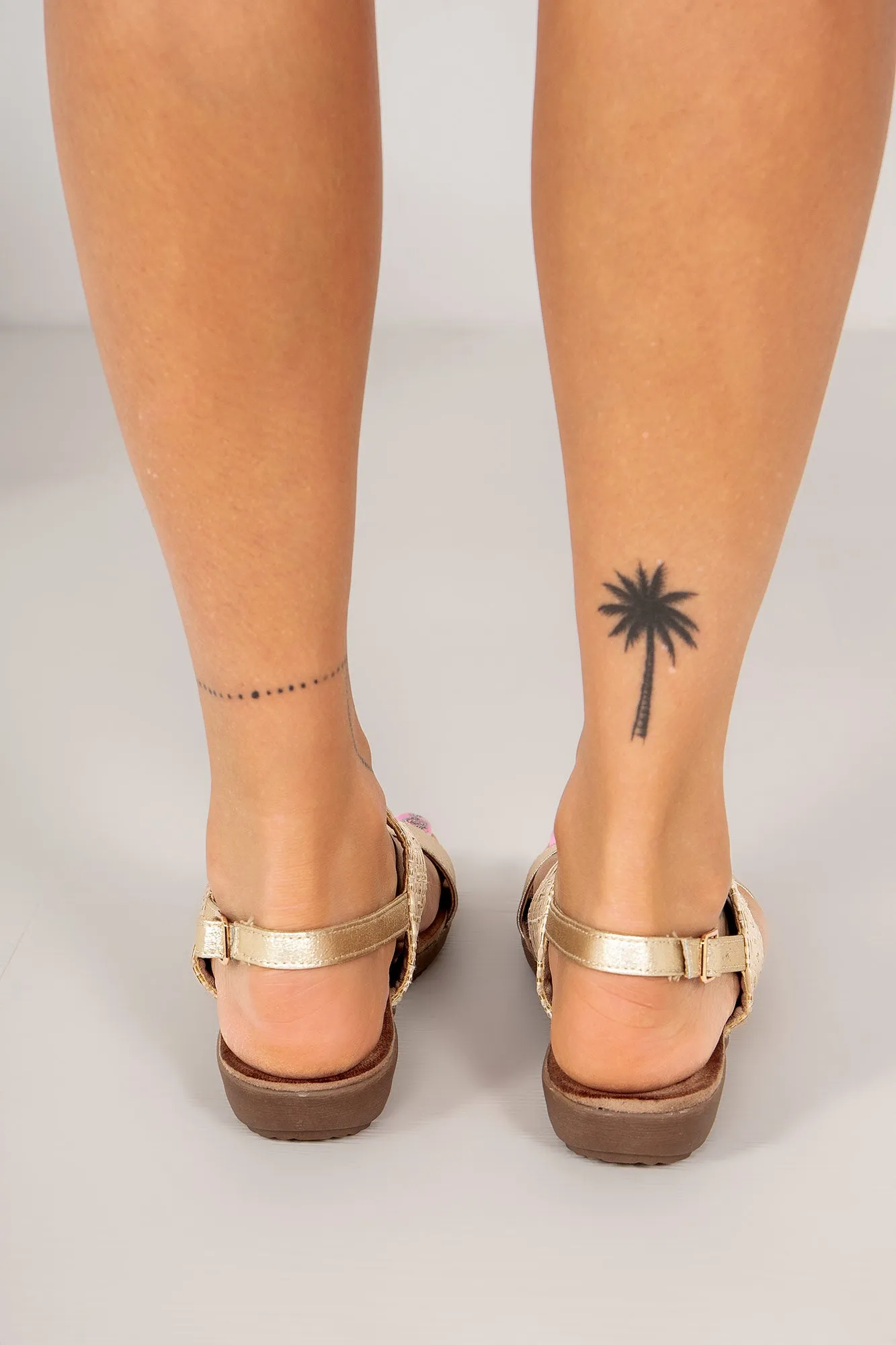 Orilla Gold Flat Sandals sold by Va Va Voom product image thumbnail 2