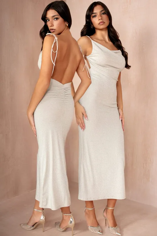 Whitley Gold Shimmer Dress sold by Va Va Voom