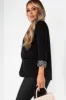 Ayden Black Leopard Print Cuff Blazer sold by Va Va Voom