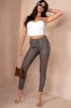 Ivanna Chocolate Leather Look Jeans sold by Va Va Voom