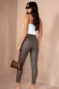 Ivanna Chocolate Leather Look Jeans sold by Va Va Voom