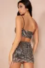 Gretta Leopard Print Sequin Top sold by Va Va Voom