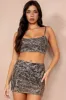 Gretta Leopard Print Sequin Top sold by Va Va Voom