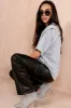 Harper Black Leather Look Cargo Trousers sold by Va Va Voom