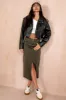 Bertha Black Leather Look Jacket sold by Va Va Voom
