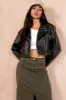 Bertha Black Leather Look Jacket sold by Va Va Voom
