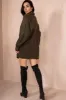 Addison Olive Knit Dress sold by Va Va Voom