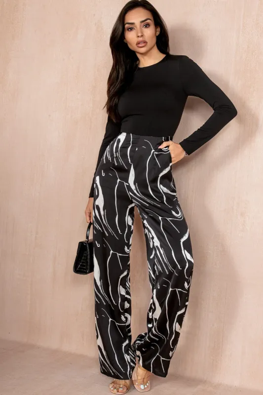 Jade Black Print Jumpsuit sold by Va Va Voom