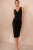 Fabia Black Ruched Dress sold by Va Va Voom