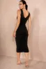 Fabia Black Ruched Dress sold by Va Va Voom
