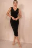 Fabia Black Ruched Dress sold by Va Va Voom