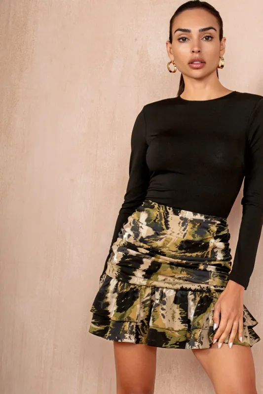 Eryn Black Print Dress sold by Va Va Voom