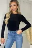 Gracie Black Slinky Bodysuit sold by Va Va Voom