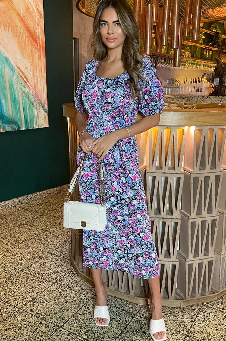 Gwyn Lilac Floral Dress sold by Va Va Voom product image thumbnail 5