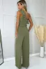 Hilary Khaki One Shoulder Jumpsuit sold by Va Va Voom