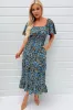 Wren Blue Floral Dress sold by Va Va Voom