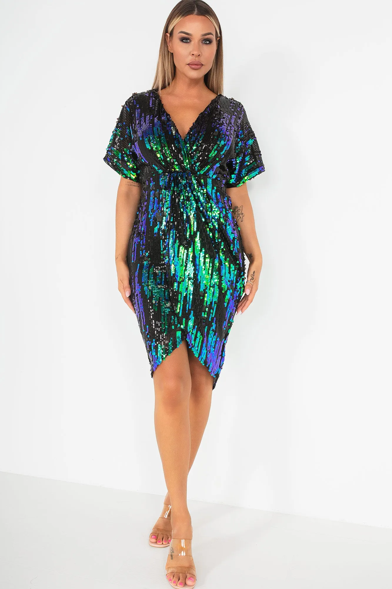 Novah Black Sequin Dress sold by Va Va Voom product image thumbnail 3