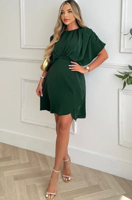 Hattie Teal Batwing Dress sold by Va Va Voom