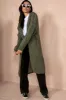 Catherine Khaki Chunky Knit Cardigan sold by Va Va Voom