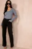 Iris Grey Knit Ribbed Top sold by Va Va Voom