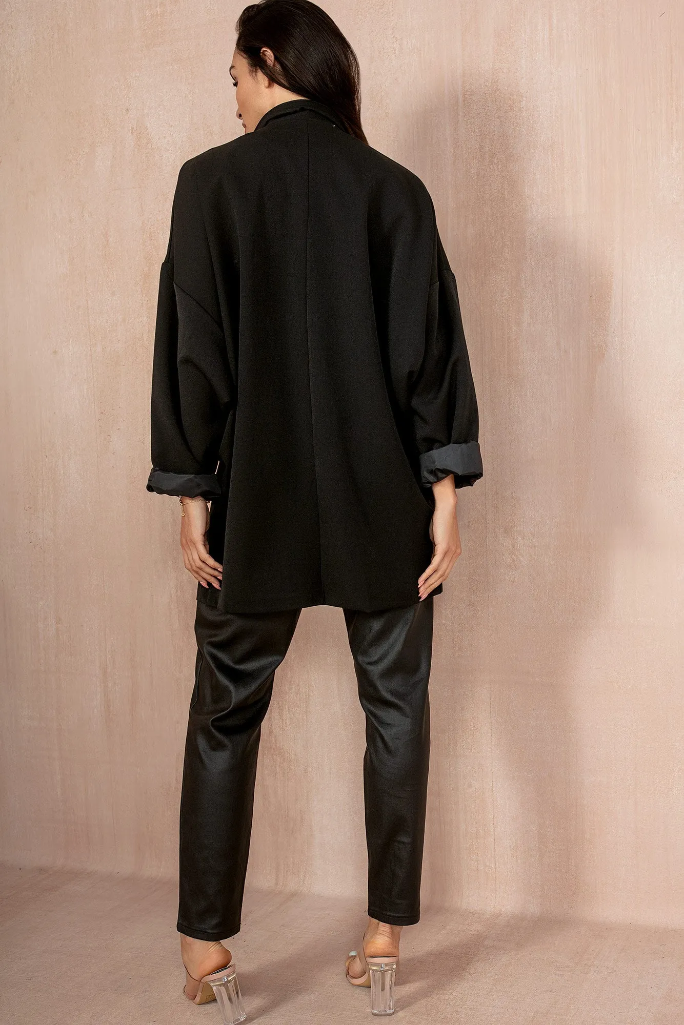 Lennie Black Oversized Blazer sold by Va Va Voom product image thumbnail 2