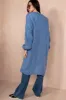 Catherine Blue Chunky Knit Cardigan sold by Va Va Voom