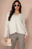 Chloe Cream Knit Sequin Jumper sold by Va Va Voom