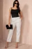 Kyrie Cream Cigarette Trousers sold by Va Va Voom