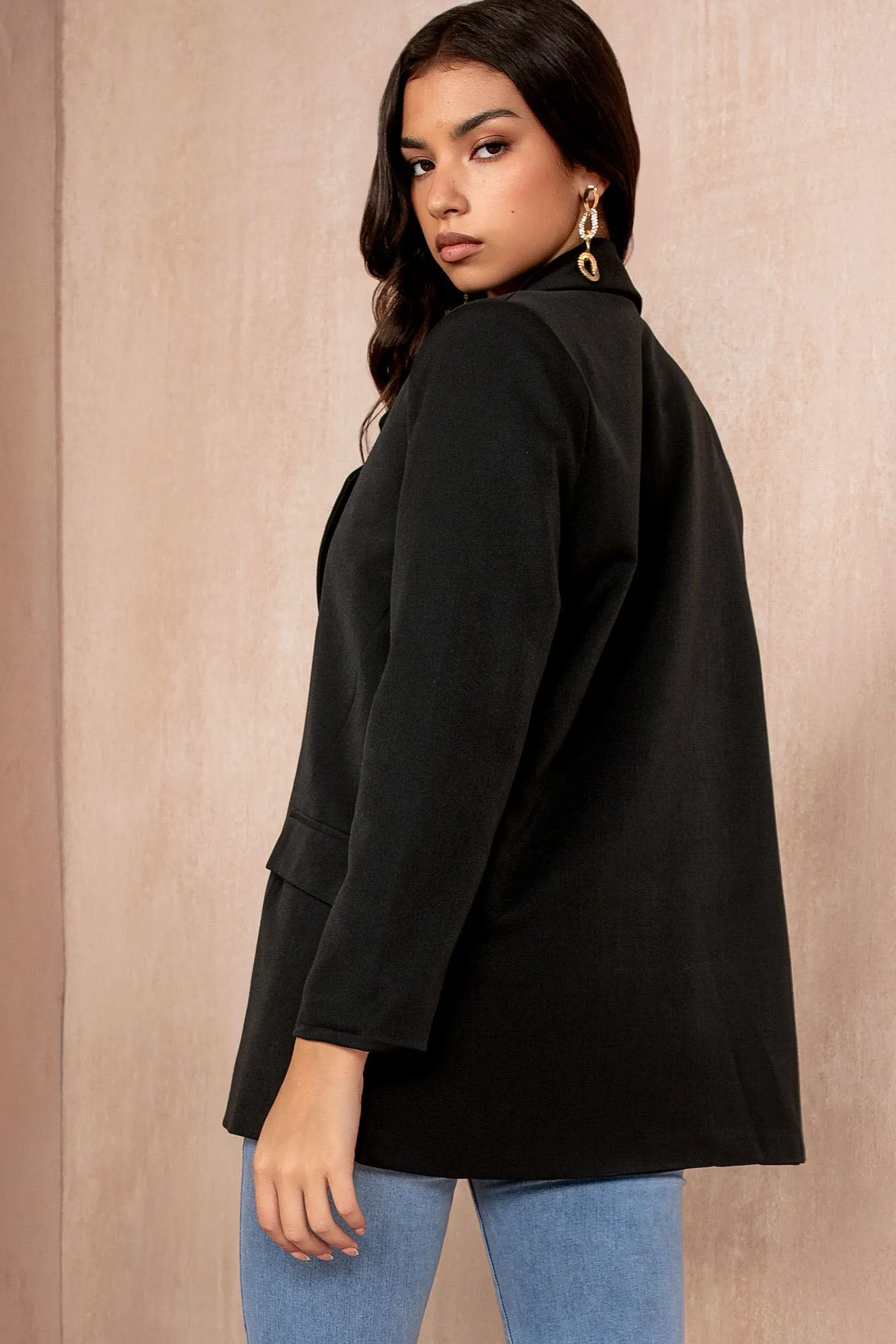 Juliana Black Oversized Blazer sold by Va Va Voom product image thumbnail 5