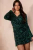 Giovani Green Velvet Sequin Dress sold by Va Va Voom