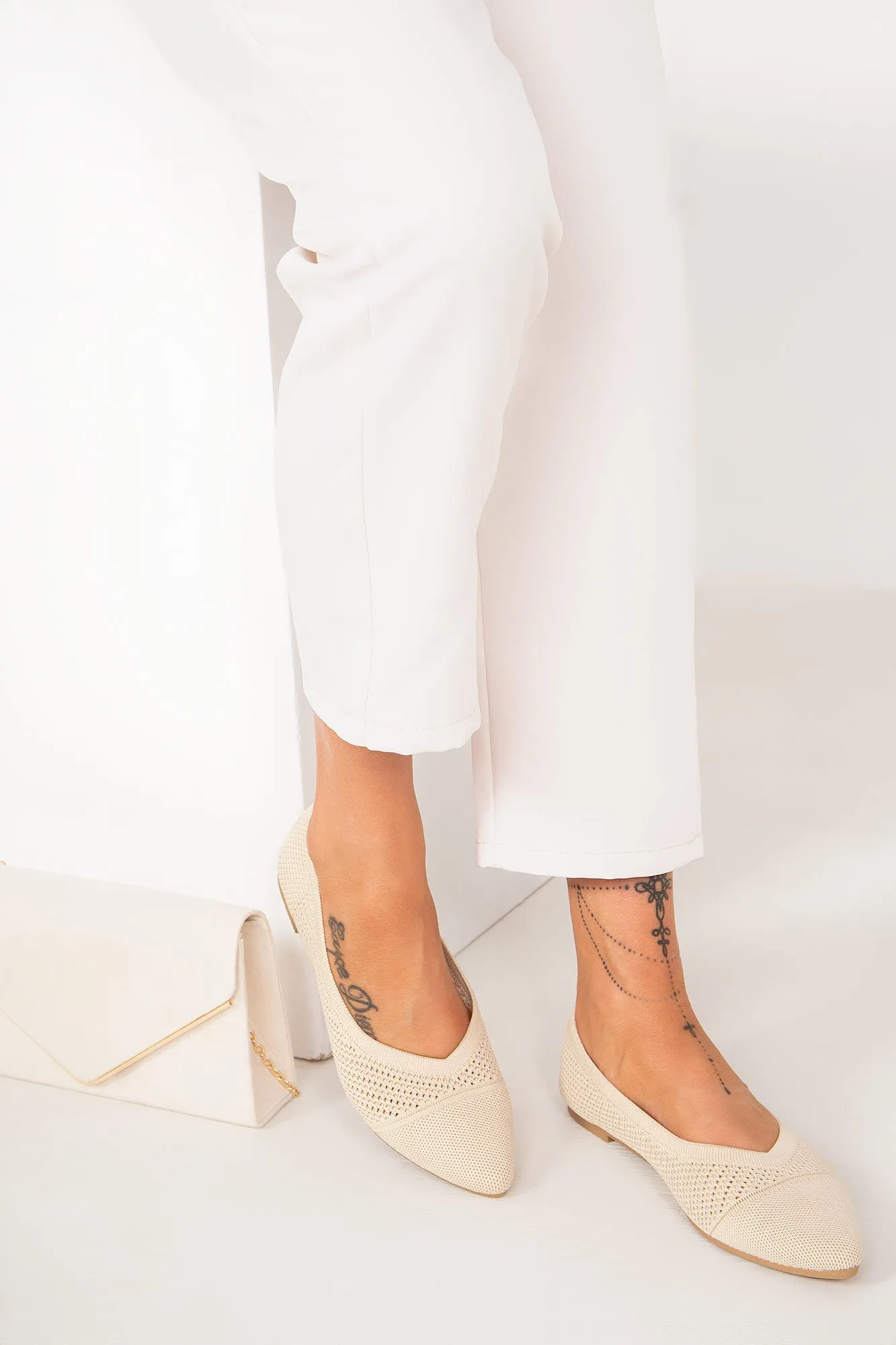Hailey Stone Ballet Pumps sold by Va Va Voom