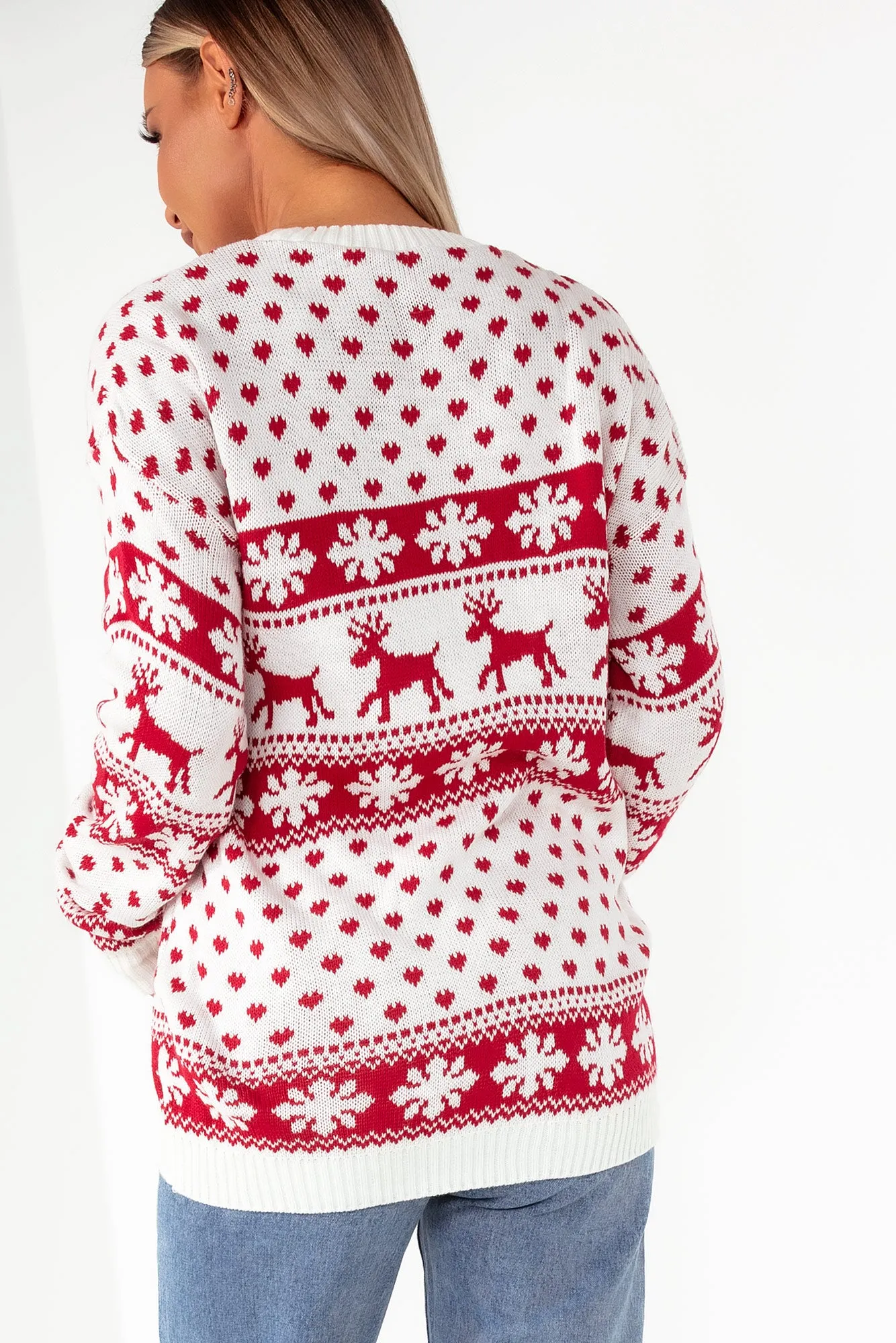 Dasher Cream Knit Christmas Jumper sold by Va Va Voom product image thumbnail 2