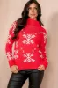 Ozzie Red Snowflake Knit Jumper sold by Va Va Voom
