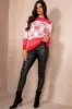 Joy Red and Cream Snowflake Knit Jumper sold by Va Va Voom