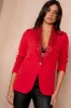 Matilda Red Sequin Lapel Blazer sold by Va Va Voom