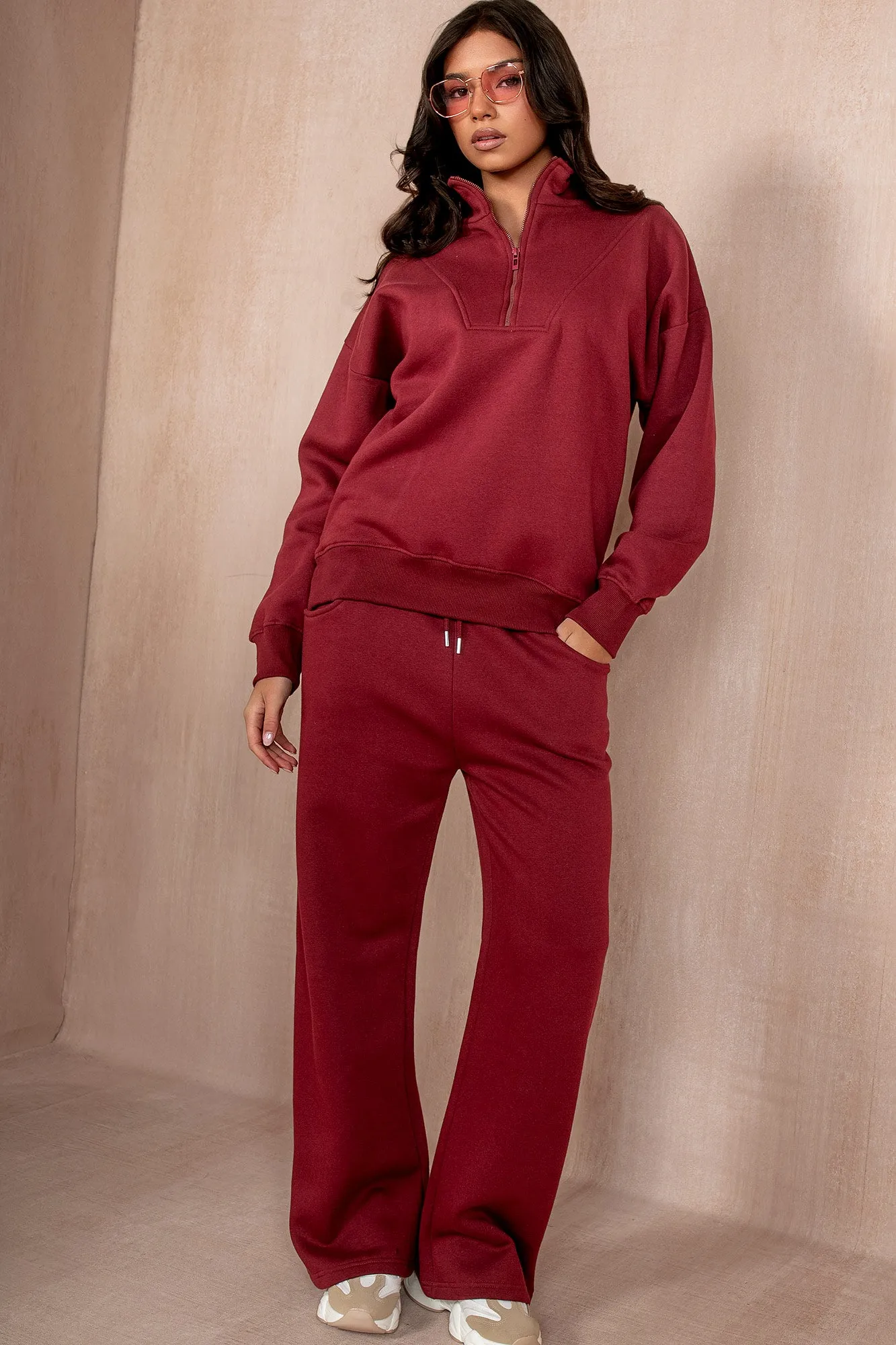 Indie Burgundy Tracksuit sold by Va Va Voom