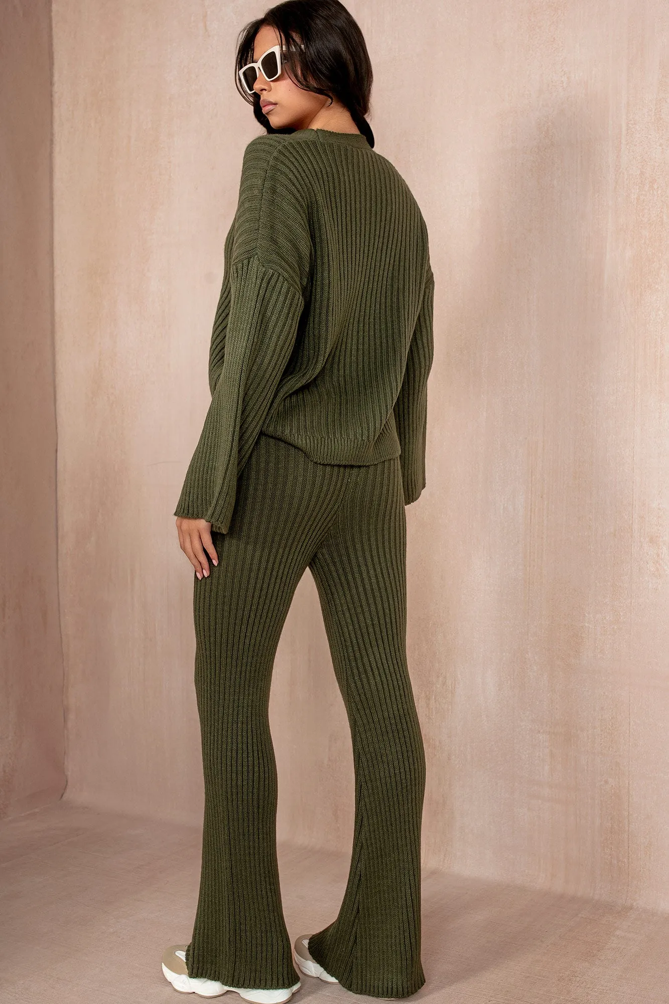 Ramona Khaki Knit Co Ord sold by Va Va Voom product image thumbnail 2