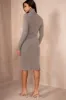 Paloma Taupe Ribbed Knit Dress sold by Va Va Voom