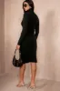 Paloma Black Ribbed Knit Dress sold by Va Va Voom