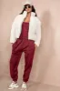 Lottie Cream Teddy Puffer Jacket sold by Va Va Voom