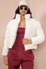 Lottie Cream Teddy Puffer Jacket sold by Va Va Voom
