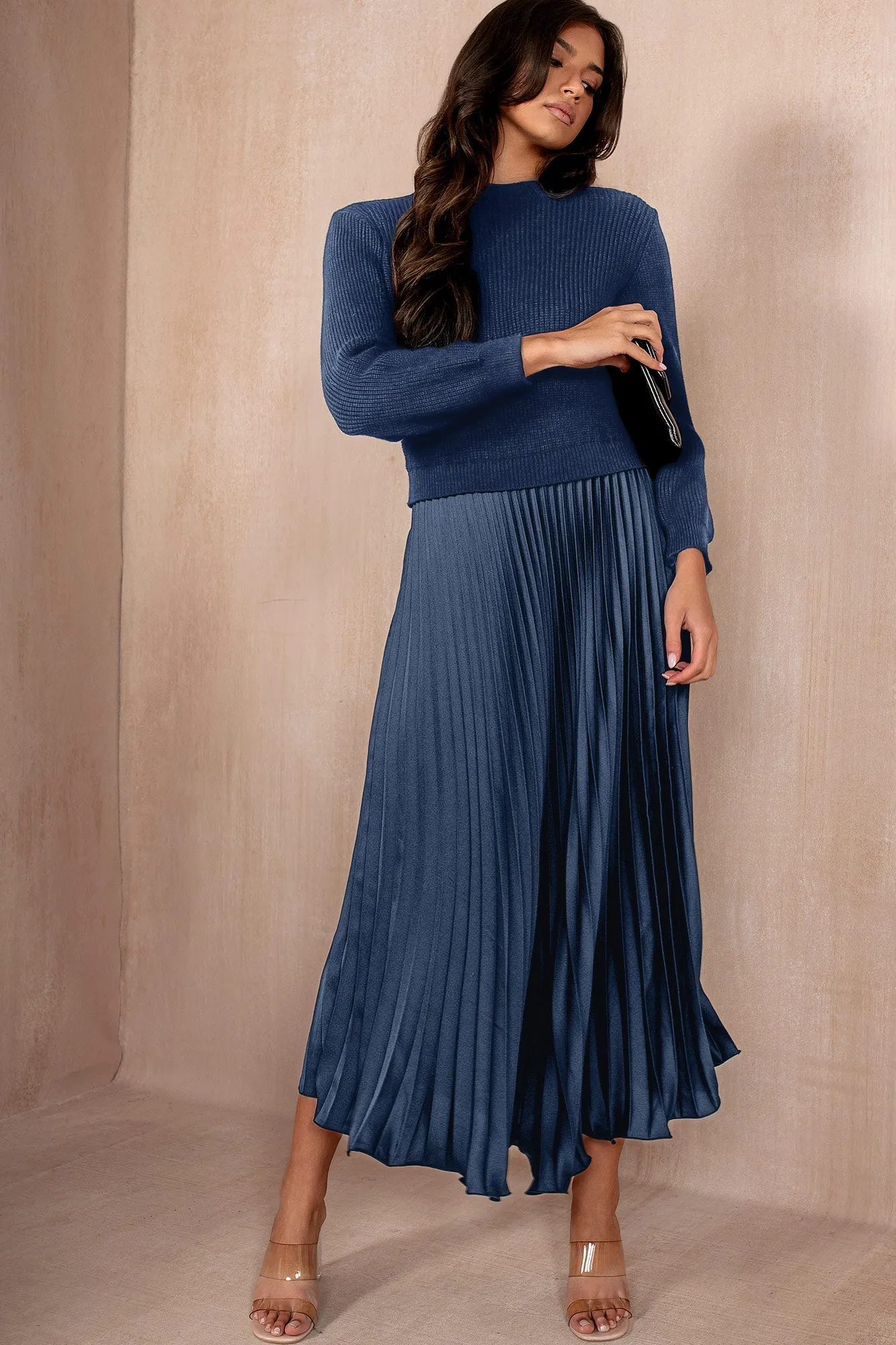 Arlene Navy 2 in 1 Dress sold by Va Va Voom product image thumbnail 4