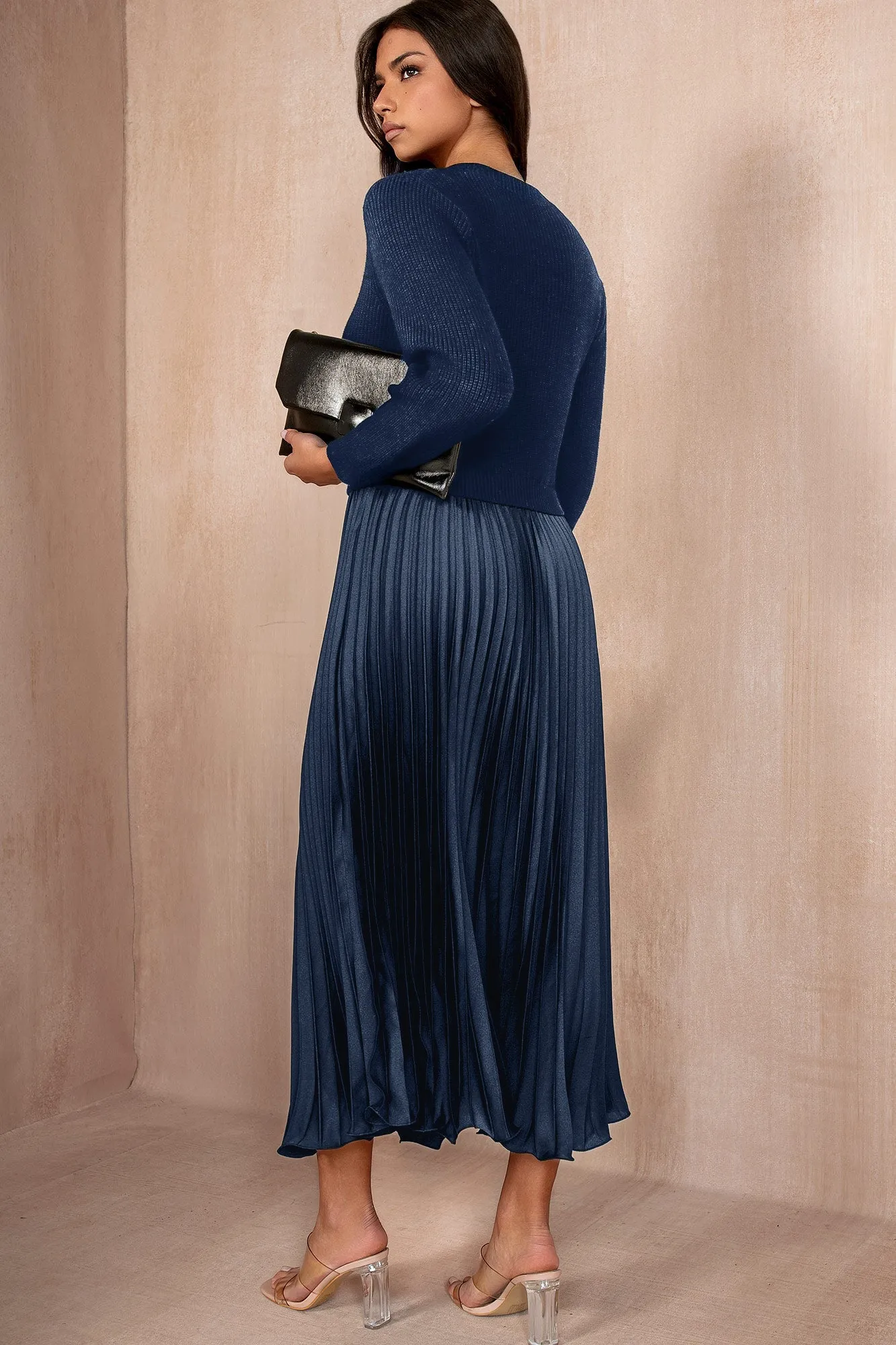 Arlene Navy 2 in 1 Dress sold by Va Va Voom product image thumbnail 2