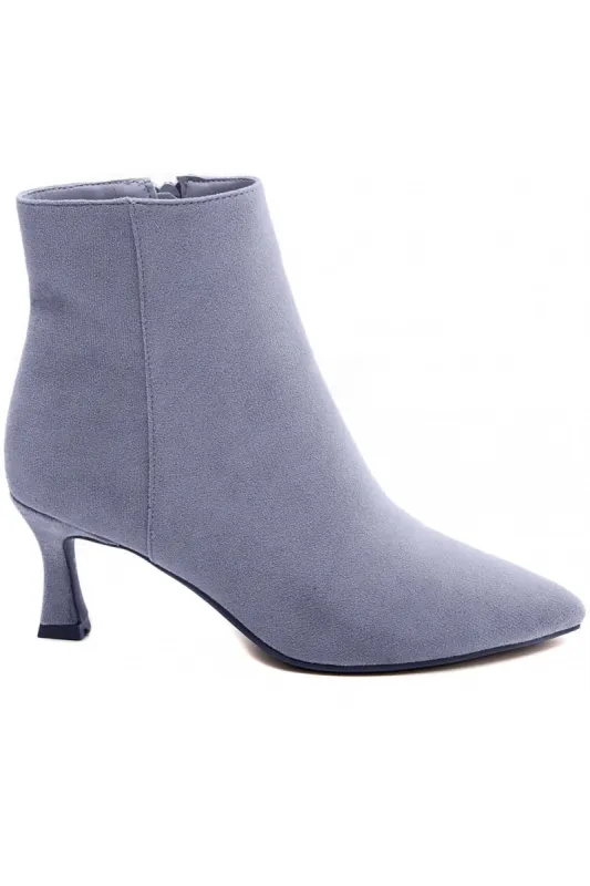 Maliyah Blue Suedette Ankle Boots sold by Va Va Voom